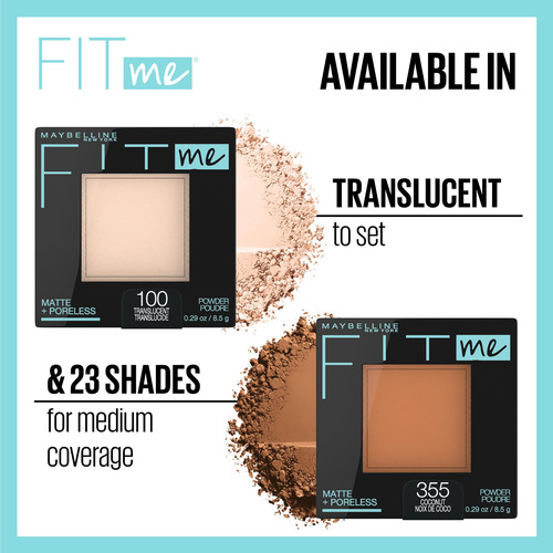 Maquillaje En Polvo Maybelline New York Fit Me Matte + Porel