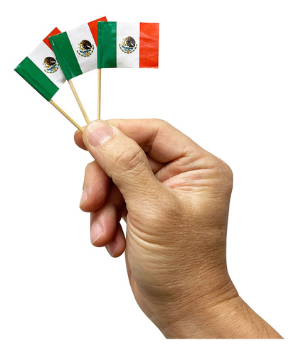 Kingseal Palillos De Dientes De La Bandera Mexicana, 2.5 Pul