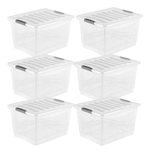 Organizador Caja Plastica Star 23.5 Lts Pack X 6 Unidades