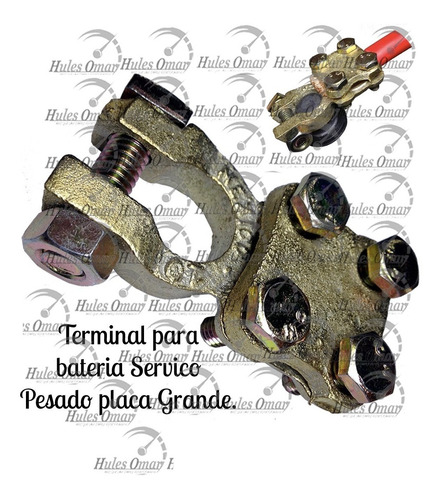 Terminal Para Bateria Automotriz Placa Grande Reforzada