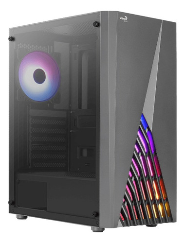 Chasis Caja Gabinete Rgb Aerocool Delta X4 Fan Bk V2 Color Negro