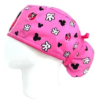 Comprar Gorro Quirúrgico Mujer + Lanyard Minnie Mouse Textura Rosa