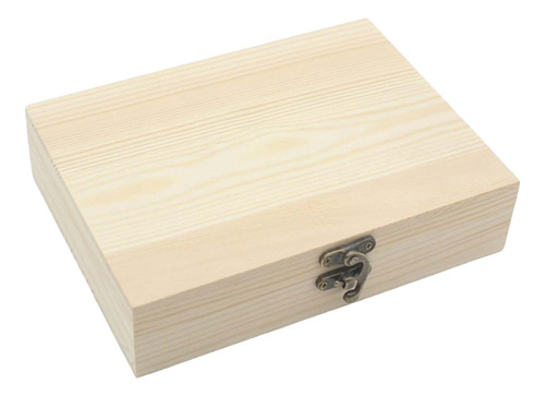 Caja De Madera Sin Terminar Caja De Madera Lisa Con Tapa M