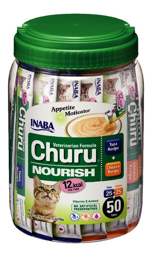 Churu Nourish Estimulante Del Apetito 50 Tubos Para Gatos