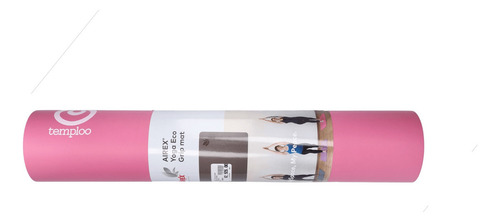 Tapete Temploo Fitness Eco Grip 4 Mm Rosa