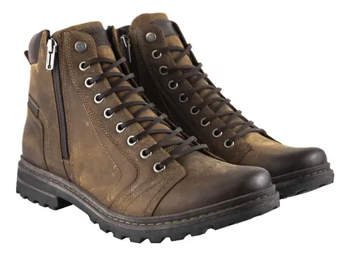 Bota masculina couro freeway 2025