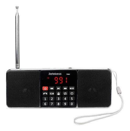 Rádio Am/fm Digital Retekess Tr602 Preto