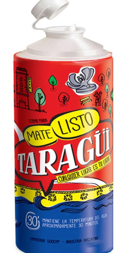 Botella Termo Taragui  Para Mate Listo Pico Cebador