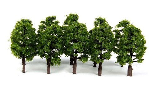 Mini Árbol Arbusto Maqueta Vegetación Modelismo 3.5 Cm 8 Pza