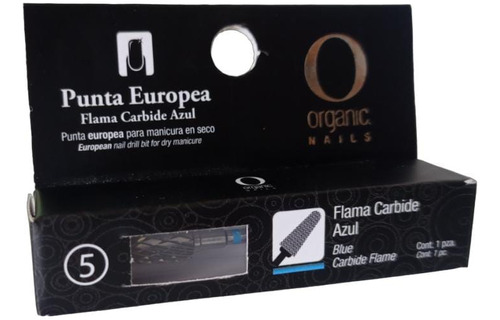 Fresa Flama Carbide Azul Organic Nails 