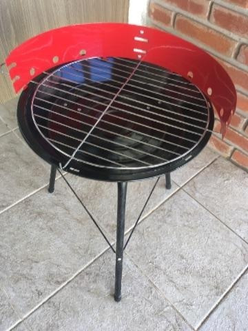 Churrasqueira A Carvão Aço Inox 35cm Diâmetro Super Prática