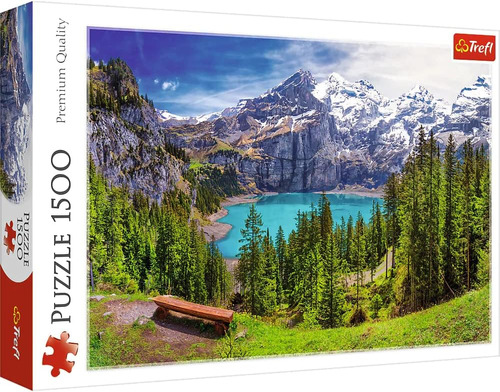 Trefl Red Puzzle De 1500 Piezas - Lago Oeschinen, Alpes, Sui