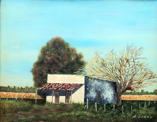 Paisaje, Oleo De Antonio Garay