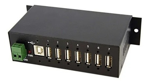 Startech.com Montable Industrial Resistente 7 Puertos Usb