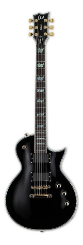 Guitarra eléctrica LTD EC Series EC-1000BLK de caoba black con diapasón de granadillo brasileño