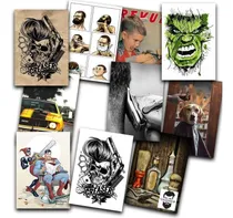 Comprar 10 Un Quadros Barber Shop Barbearia Vintage