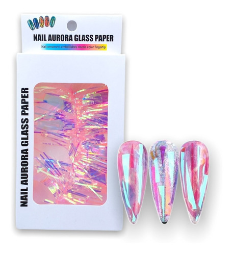 Papel Aurora Glass O Efecto Glass Para Decorar Uñas