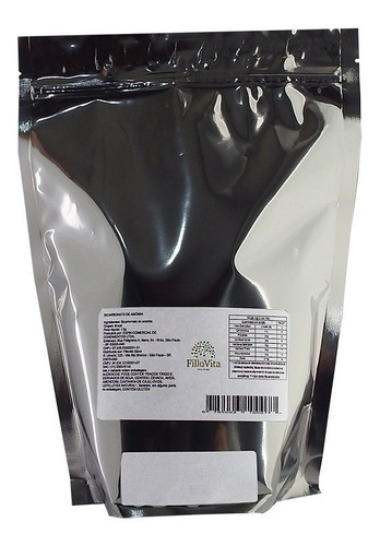 Fillovita bicarbonato de amônio sal amoníaco embalagem peso 200 gr