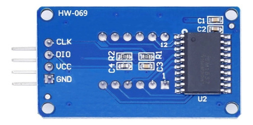 Módulo Tm1637 Display 7 Segmentos 4 Dígitos Arduino Diy Led