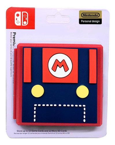 Estuche Portajuegos Mario Blue Nintendo Switch