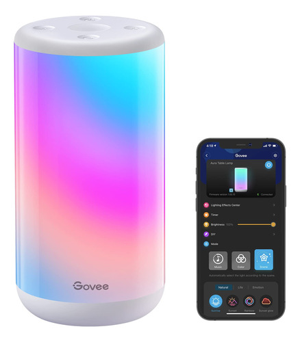 Govee Rgbic - Lmpara De Mesa Led Inteligente Para Dormitorio