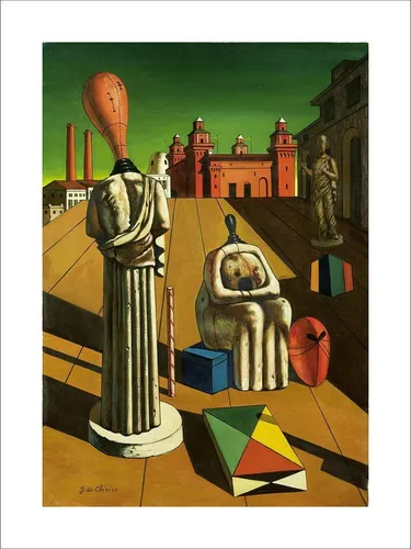 Lamina Fine Las Musas Inquietantes De Chirico 49x65 Cm