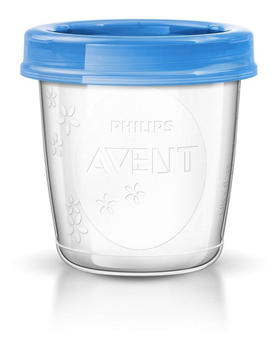 Philips Avent Contenedores De Leche Materna 6 Onzas 5 Piezas Color Gris Claro Natural