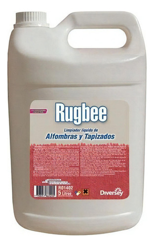 Limpiador Liquido De Alfombras Tapizados Rugbee Diversey X5l