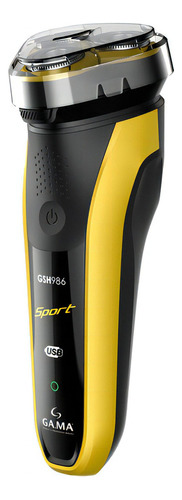 Afeitadora Ga.ma® Inalámbrica Gsh 986 Sport Color Amarillo