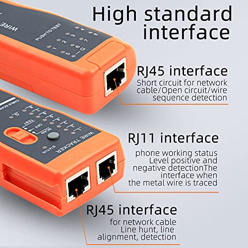 Probador De Cables De Red Rj45 Rj11 Cat5 Cat6 Ethernet Lan