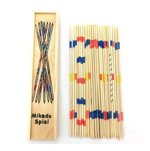 Mikado De Madera En Caja Nuevo Juguete Palitos De Madera