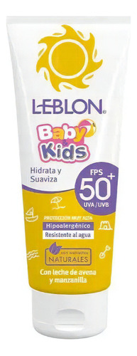 Bloqueador Solar Factor 50 Leblon Baby & Kids Para Niños 50g