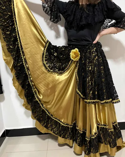 Roupa Pombagira Preta Dourado Luxo Dama Da Noite Frete gr tis