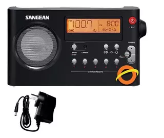 Radio Sangean Portatil Digital Am Fm Bi Banda Hogar Oficina