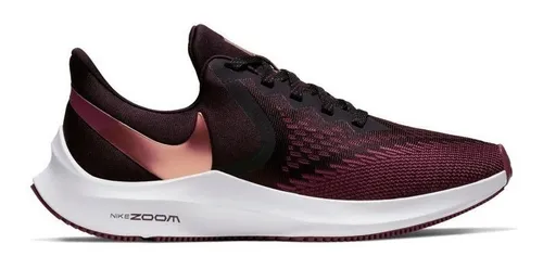 Zapatillas Running Nike Zoom Winflo 6 Bordo Mujer Aq8228 601