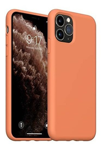 Funda Para iPhone 11 Pro Silicona/microfibra Naranja