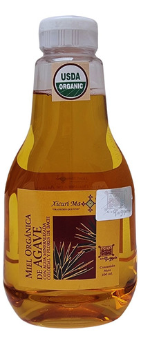 Miel Organica De Agave 500 Ml, Endulzante, Usda Organic