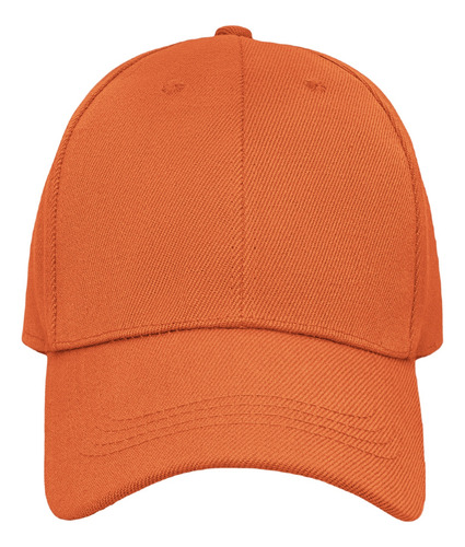 Gorras Acrílico Lisa Mayoreo Bordar Packs 8 10 12 15 20 25 Naranja Oscuro 15 Piezas