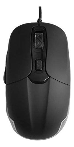 Mouse Optico Usb Negro 5 Botones 4 Niveles Dpi