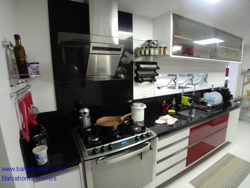 Imagem 10 de 18 de Apartamento Para Vender Em Patamares Com Cento E Sessenta E Seis Metros Quadrados, Três Suítes Com Varanda Gourmet E Vista Mar - Premiere Jaguaribe - Ap00930ces