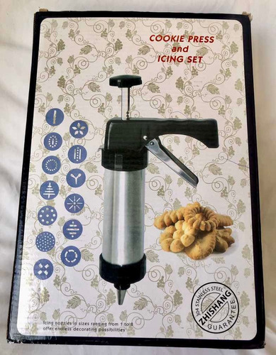 Pistola Para Galletitas Y Decoración Con Picos