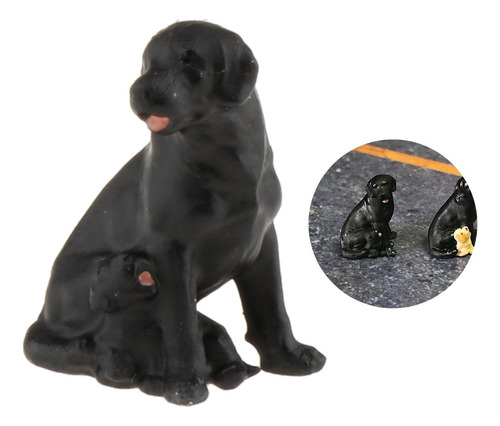 Fs 1/64 Animal Cão Personagens Brinquedos Mini Stylea Black