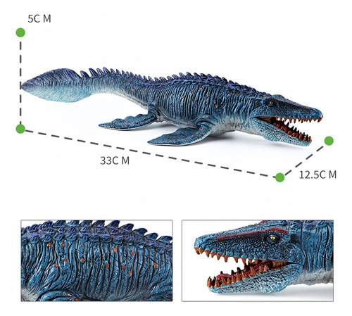 / Modelo De Juguete Simulado De Dinosaurio Y Tiburón, 2