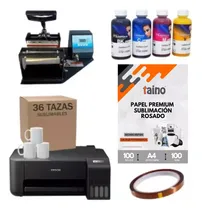 Comprar Combo De Sublimación 6 En 1 Impresora Plancha Tazas Papel