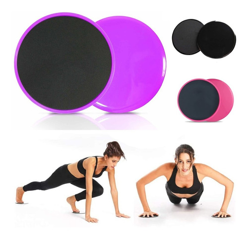 Discos Deslizantes Funcional Fitness Gym Doble Cara X2