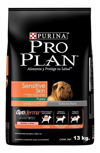 Proplan Sensitive Skin Salmon Cachorro 13 Kg Piel Sensible 