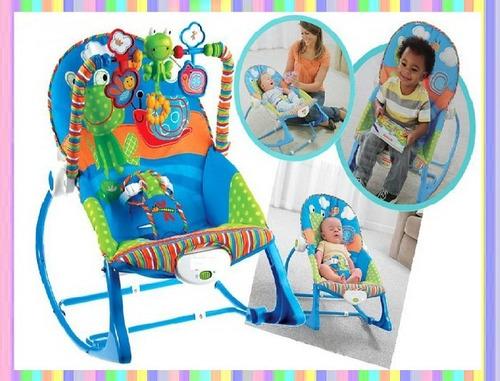 Mecedora Bebe Vibradora Silla 3 En 1 Portatil Unisex