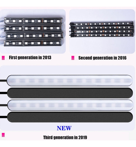 Car Rgb Led Tira De Luz Atmosfera Pie Ambiental Light Ap