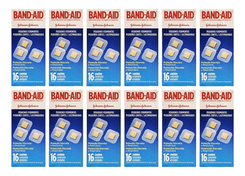 Johnson Band-aid X12 Curitas Banditas Pequeños Cortes 16u