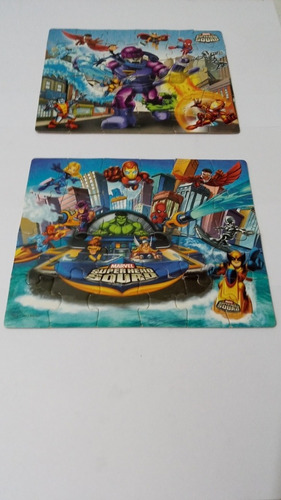 Rompecabezas Puzzle Marvel Super Hero Squad 2u.  